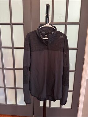 adidas Men’s Black Half-Zip Lightweight Jacket